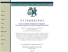 Tablet Screenshot of netbookings.com